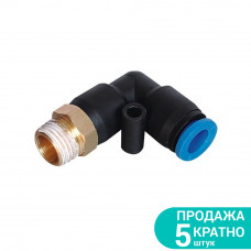 Штуцер цанговый (угловой) Ø6 МТ 1/2" SIGMA (7027111)