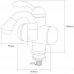 Кран-водонагреватель проточный LZ 3.0кВт 0.4-5бар для раковины гусак изогнутый на гайке AQUATICA (LZ-5A111W)