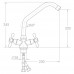 Смеситель VD 1/2" для кухни на гайке TAU (VD-4B161C)