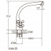 Змішувач PL 1/2" для кухні Г-гусак на гайці AQUATICA (PL-4B255C)